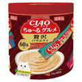 日本製 CIAO 啾嚕肉泥-正宗鮪魚高湯、鮪魚+柴魚片+扇貝、鰹魚+銀魚+鰹魚片 14gx60入