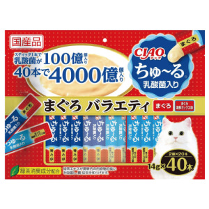 CIAO 乳酸菌綜合肉泥-鮪魚 鮪魚&海鮮 14gx40入