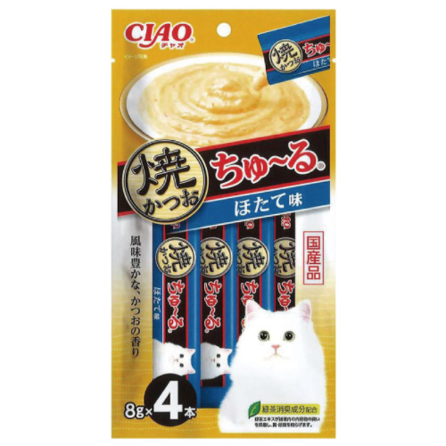 CIAO 啾嚕肉泥炙燒系列-干貝 8gx4入