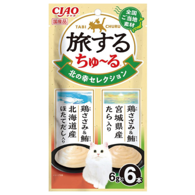 CIAO 旅日吧!系列-北國風味精選(雞肉+鮪魚) 6gx6入