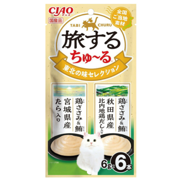 CIAO 旅日吧系列肉泥-東北精選 6gx6入