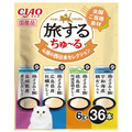 CIAO 旅遊四種日本特色風味貓肉泥-4種西日本嚴選口味 6gx36入