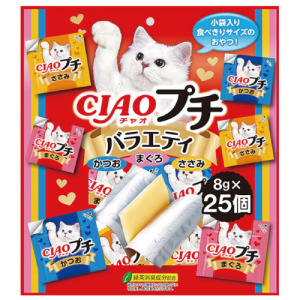 CIAO 片狀肉泥-鮪魚+鰹魚+雞肉 8gx25入