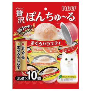 INABA 啾嚕寒天肉泥果凍杯-鮪魚 35gx10個