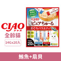 CIAO 無香料色素肉泥-鮪魚+扇貝 14gx20入_1