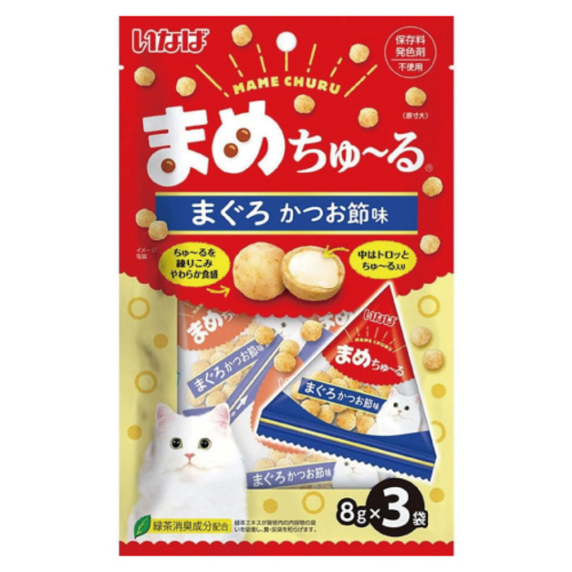 CIAO 啾嚕球-鮪魚+柴魚片 8gx3入