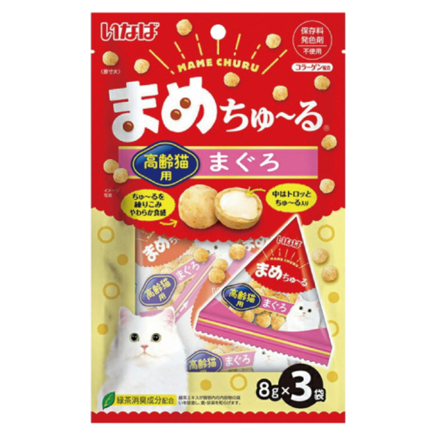 CIAO 啾嚕球-高齡貓鮪魚 8gx3入