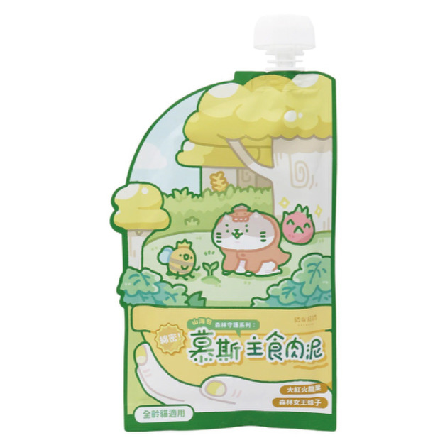 Catssay 貓有話說 山海守護系列 慕斯主食肉泥-大紅火龍果+女王蜂子 120g