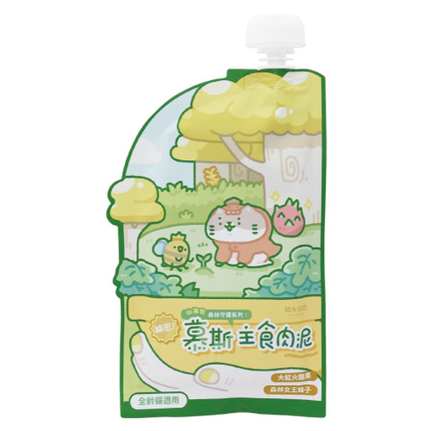 Catssay 貓有話說 山海守護系列 慕斯主食肉泥-大紅火龍果+女王蜂子 120g