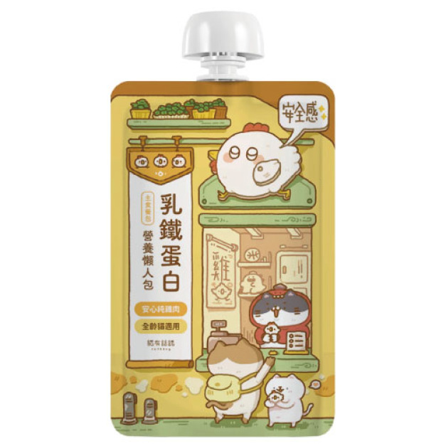 Catssay 貓有話說 乳鐵蛋白主食餐包-安心純雞肉 120g