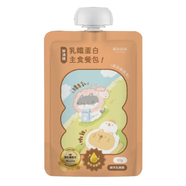 Catssay 貓有話說 鮮滴精乳鐵主食餐包-綿羊乳嫩雞+慢熬滴雞精 65g