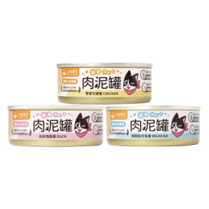 汪喵星球 益菌PRO+綿密肉泥主食罐80g-隨機口味 24罐/箱