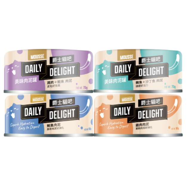Daily Delight 爵士貓吧 美味肉泥罐 -隨機口味 24罐/箱