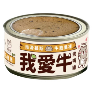 咪碼 我愛牛慕絲主食罐-牛腱花&鮭魚 80g