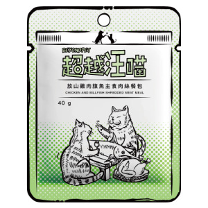 超越汪喵 貓用主食肉絲餐包-放山雞肉旗魚 40g