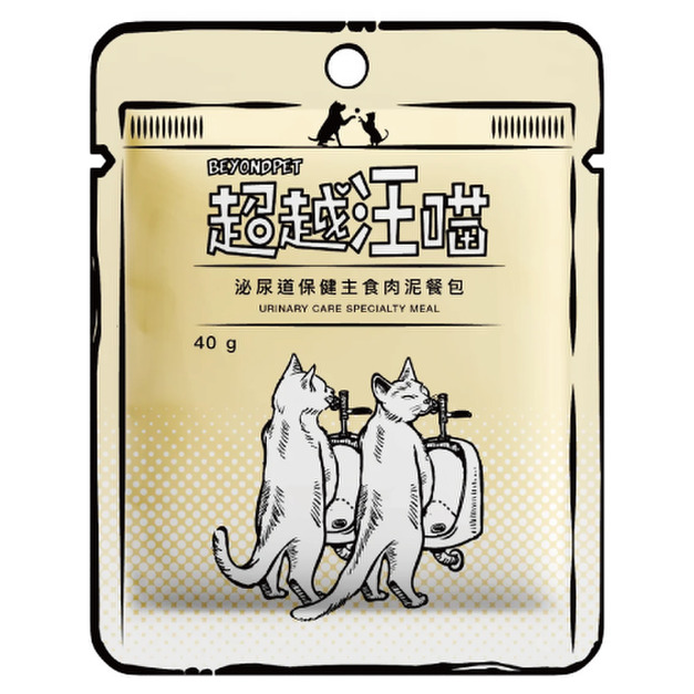超越汪喵 貓用保健主食肉泥餐包-泌尿道保健 40g