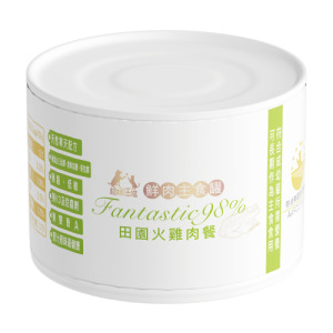 超越汪喵 鮮肉主食罐-貓用田園火雞肉餐 165g
