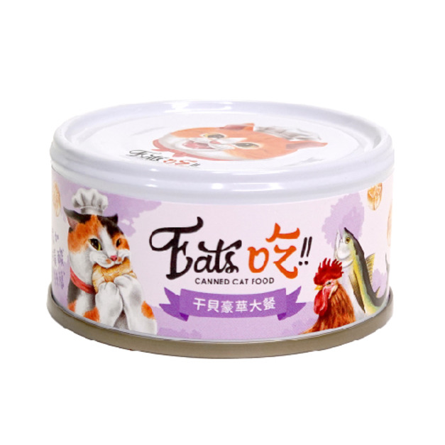 Eat's 易特廚 干貝豪華大餐(鮪魚+雞肉+干貝) 80g