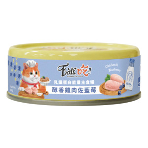 Eat's 易特廚 乳鐵蛋白能量主食罐-醇香雞肉佐藍莓 80g