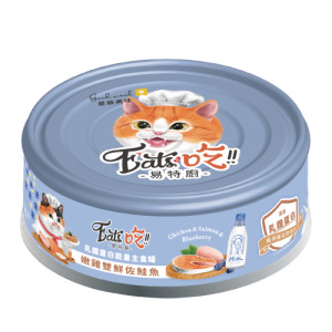 Eat's 易特廚 乳鐵蛋白能量主食罐-嫩雞雙鮮佐鮭魚 80g