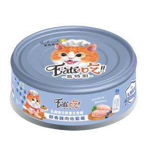 Eat's 易特廚 乳鐵蛋白能量主食罐-醇香雞肉佐藍莓 80g