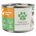 德國 Fellicita 菲利希塔 滿滿系列無穀主食罐-雞肉&火雞肉&鴨肉 200g