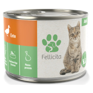 德國 Fellicita 菲利希塔 滿滿系列無穀主食罐-鴨肉(單一肉源) 200g
