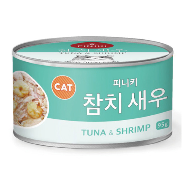  韓國 Finiki 菲尼奇 貓用爽口吃肉系列-鮪魚&蝦子 95g