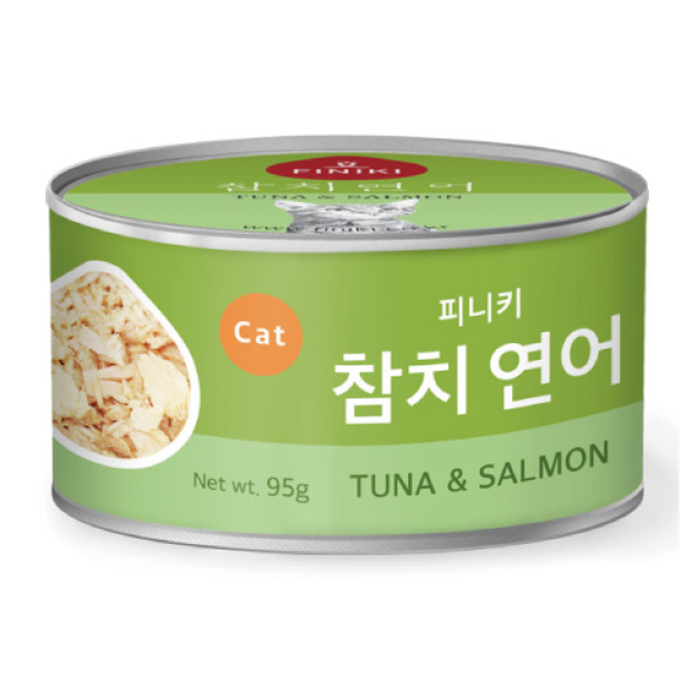  韓國 Finiki 菲尼奇 貓用爽口吃肉系列-鮪魚&鮭魚 95g