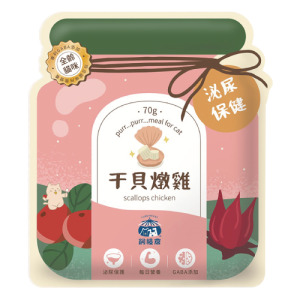 Fudotime 飼糧倉 添加GABA主食餐包-泌尿保養配方 干貝燉雞 70g