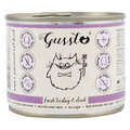 Gussto 惡魔喵 天然無穀有機主食罐-5號 美味火雞+嫩鴨 200g