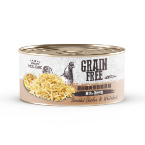 HOLISTIC 超越巔峰無穀貓湯罐-雞肉+吻仔魚 80g