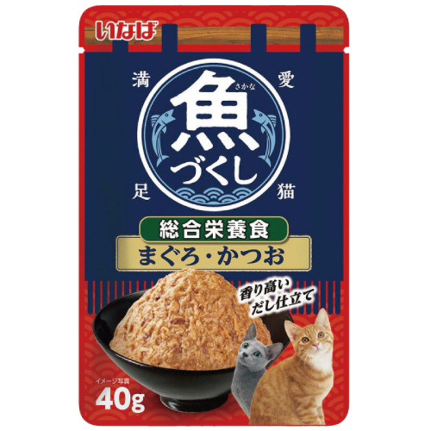 CIAO INABA 魚盛餐包-鮪魚+鰹魚 40g