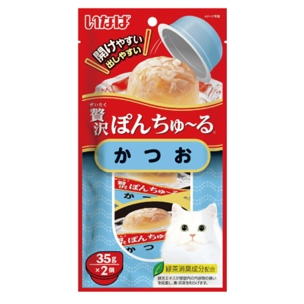 INABA 啾嚕豪華果凍杯-鰹魚 35gx2個