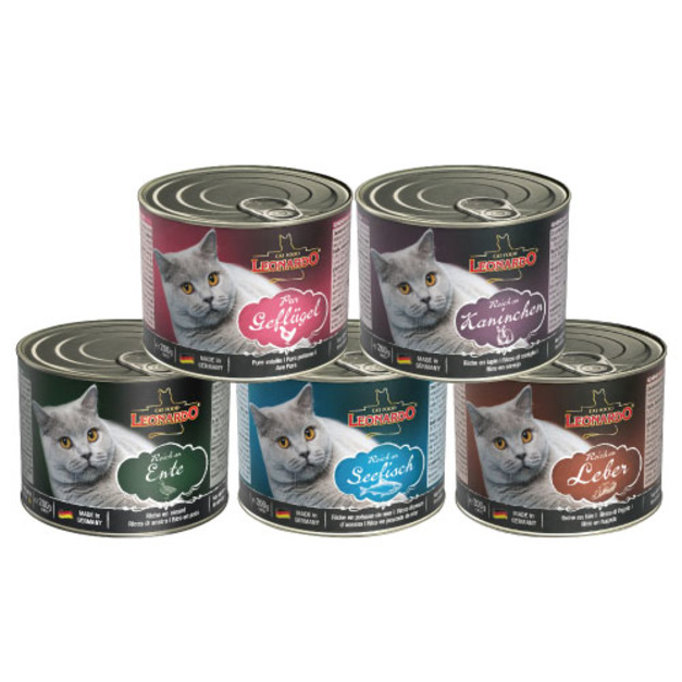 LEONARDO 里奧納多 精燉鮮肉成貓主食罐200g-隨機12罐/箱