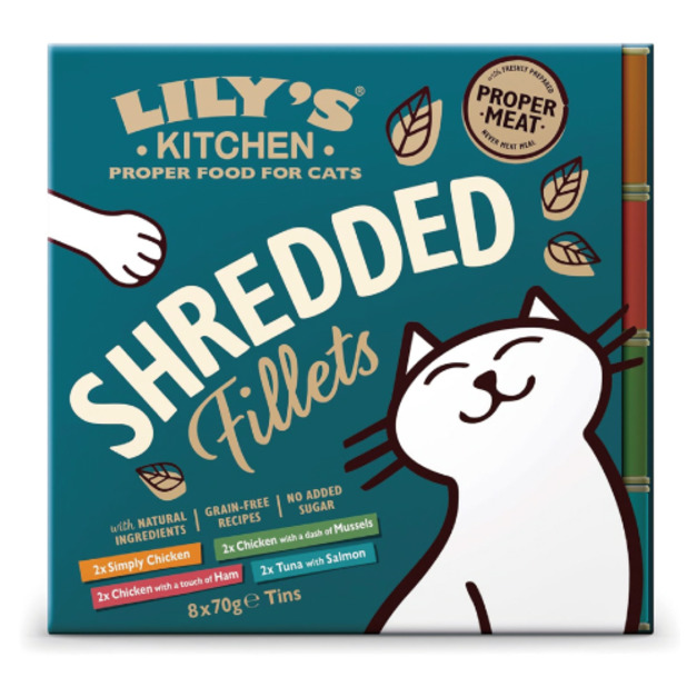 Lily's Kitchen 莉莉廚房 撕絲罐70g-隨機口味8罐/盒