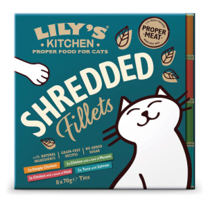 Lily's Kitchen 莉莉廚房 撕絲罐70g-隨機口味8罐/盒