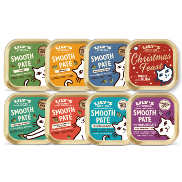 Lily's Kitchen 莉莉廚房 貓餐盒85g-隨機口味12盒/箱