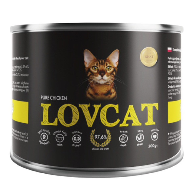 德國Lovcat 那卡 全齡貓主食罐-雞肉 200g