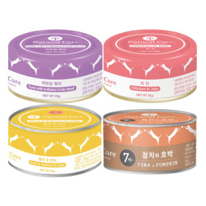 韓國 NATURAL CORE 自然核心 鮮肉貓罐95g-隨機口味24罐/箱