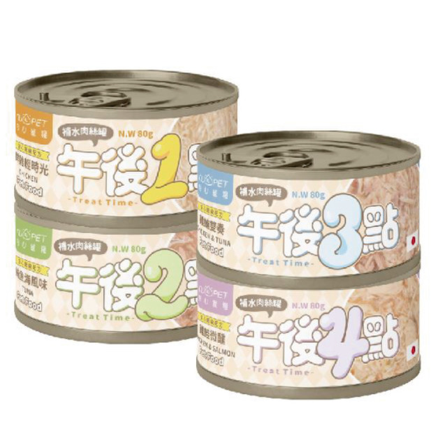 NU4PET 陪心 午後罐系列80G-隨機口味24罐/箱 (犬貓適用)