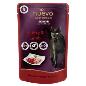 NUEVO 新歡 魅惑主食貓餐包系列-2號老貓禽肉燴嫩羊 85g