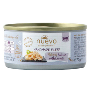 NUEVO 新歡 精選菲力主食貓罐系列-2號鮮鮭佐紅蘿蔔 70g