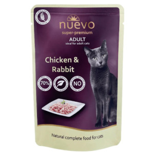 NUEVO 新歡 魅惑主食貓餐包系列-6號雞兔鮮雙拼 85g