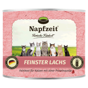 德國 Napfzeit 饗樂 無穀貓主食罐-98%鮭魚 200g