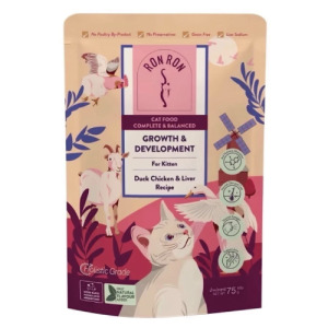 RONRON 虎嚕 幫助成長主食餐包-3號 幼貓鴨肉+雞肉+肝臟 75g