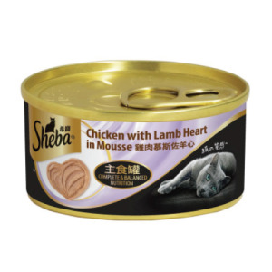 Sheba 希寶 貓主食罐-雞肉慕斯佐羊心 70g