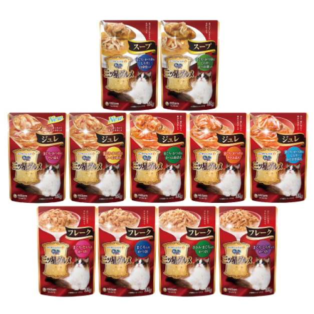 日本 Unicharm 銀湯匙 三星極致肉凍餐包35g-隨機16包/盒