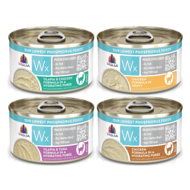 WERUVA 唯美味 Wx超低磷肉泥貓罐85g-隨機口味 24罐/箱 (腎貓適合)