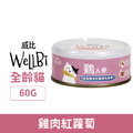 WellBi 威比 七彩無穀佐食罐-雞肉紅蘿蔔 60g_1